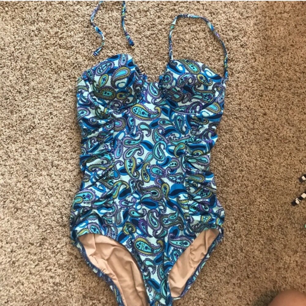 J. Crew Paisley Swimsuit